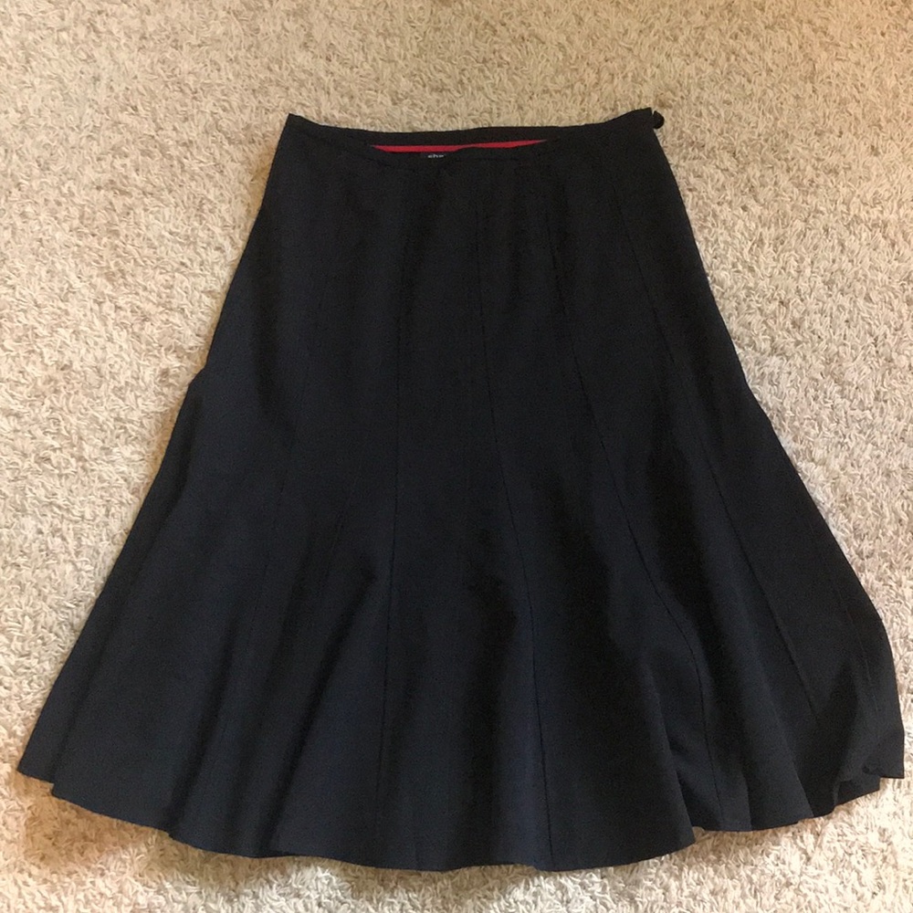 Sharagano Long Black Skirt